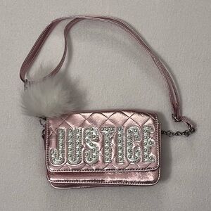 Pink Metallic Justice Purse